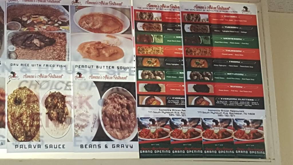 Kamaras West African Restaurant | restaurant | 777 S Plymouth Ave, Rochester, NY 14608, USA | 5857307071 OR +1 585-730-7071