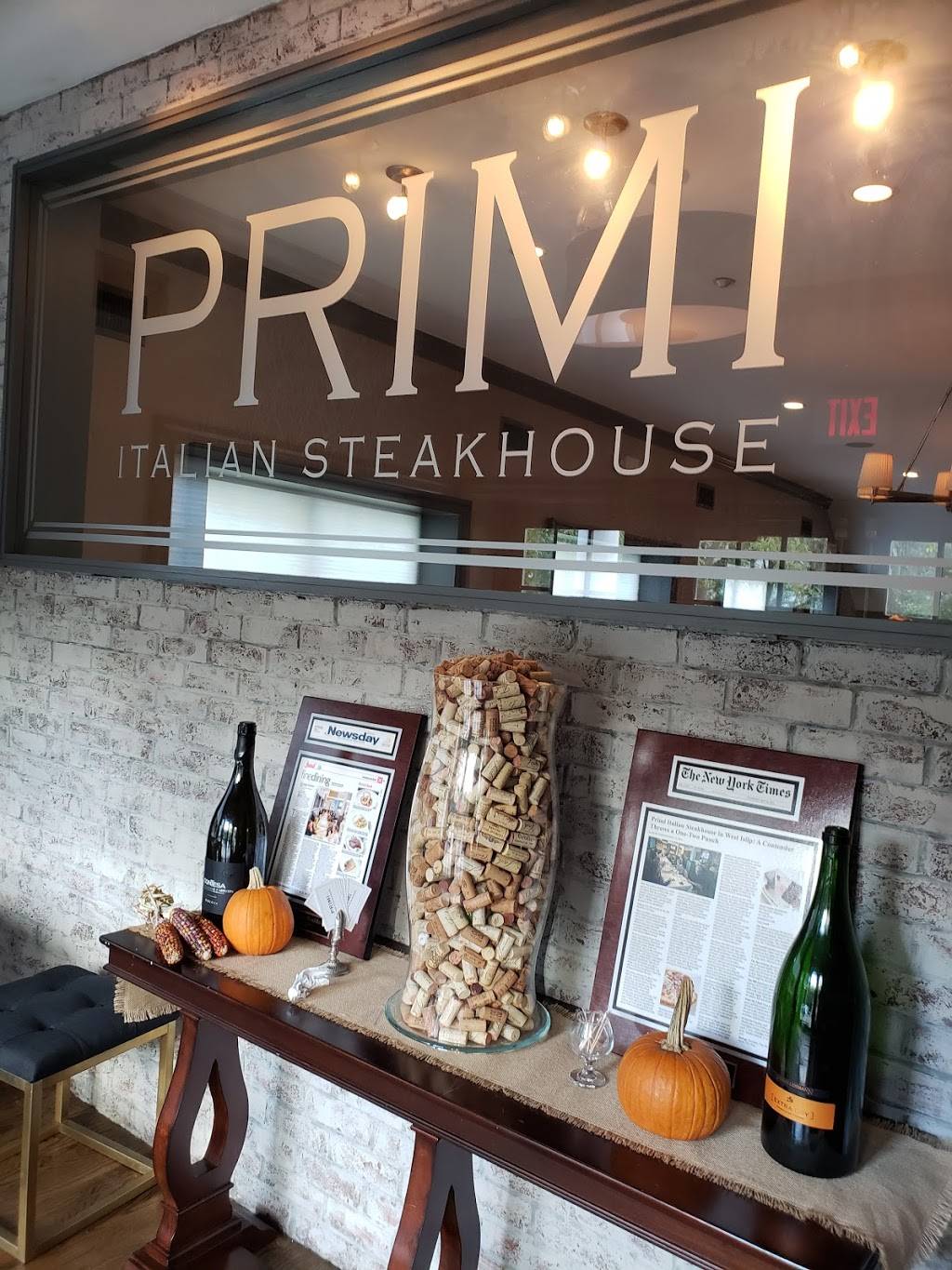 Primi Italian Steakhouse | restaurant | 999 Montauk Hwy, West Islip, NY 11795, USA | 6315269779 OR +1 631-526-9779