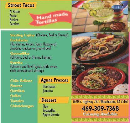 Don Julios Mexican Grill | restaurant | 3670 S Hwy 287, Waxahachie, TX 75165, USA | 4693097368 OR +1 469-309-7368