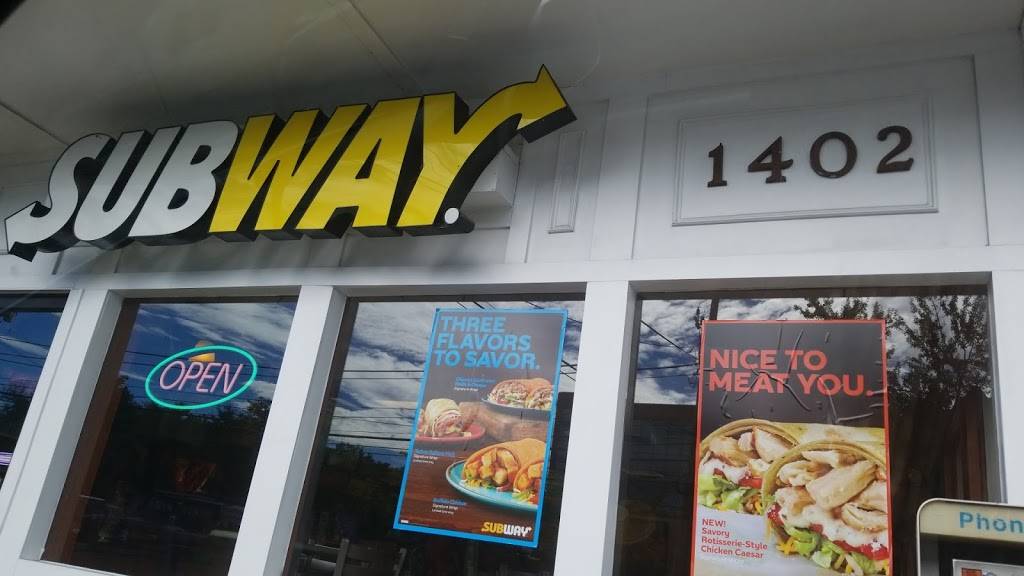 Subway | restaurant | 1402 Rockville Pike, Rockville, MD 20852, USA | 3014685548 OR +1 301-468-5548