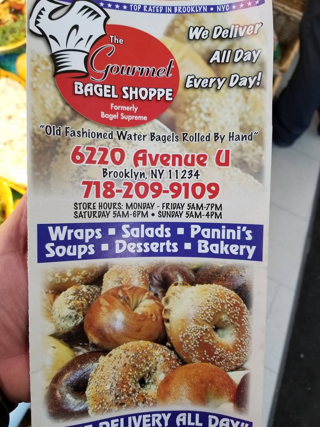 The Gourmet Bagel Shoppe | bakery | 6220 Avenue U, Brooklyn, NY 11234, USA | 7182099109 OR +1 718-209-9109