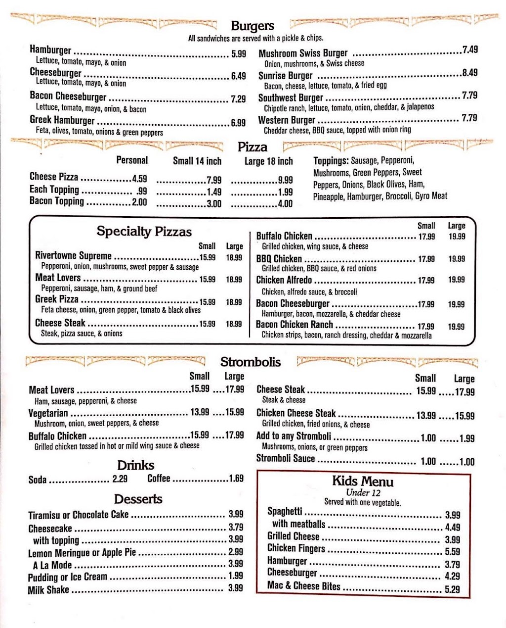 Rivertowne Restaurant & Bar | restaurant | 960 Hellam St, Wrightsville, PA 17368, USA | 7172523184 OR +1 717-252-3184