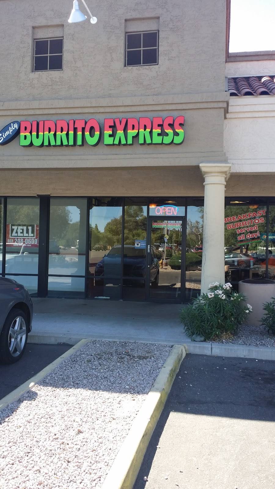 Burrito Express | restaurant | 9619 North Hayden Road #103, Scottsdale, AZ 85258, USA | 4802195882 OR +1 480-219-5882