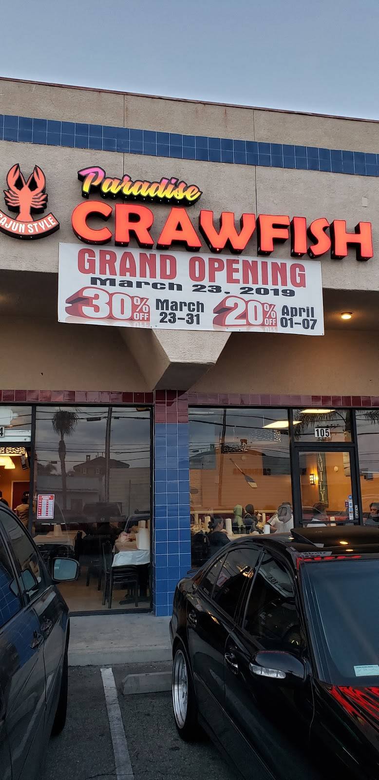 Paradise Crawfish | restaurant | 10301 Artesia Blvd, Bellflower, CA 90706, USA | 5622195886 OR +1 562-219-5886