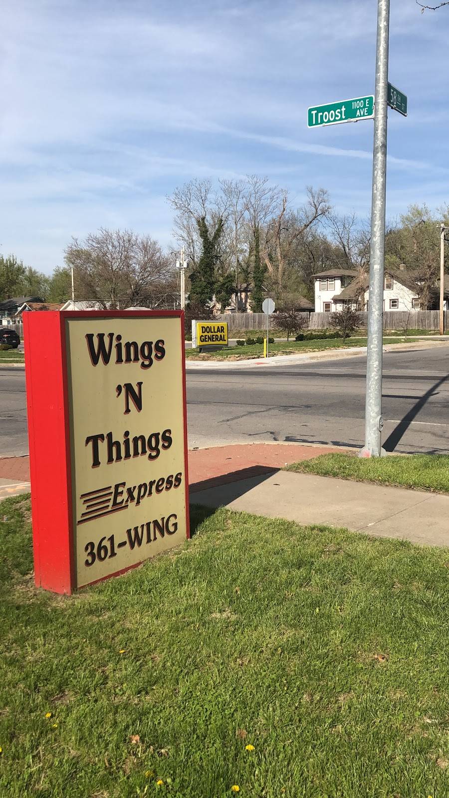 Wings n Things Express | restaurant | 5806 Troost Ave, Kansas City, MO 64110, USA | 8163619464 OR +1 816-361-9464