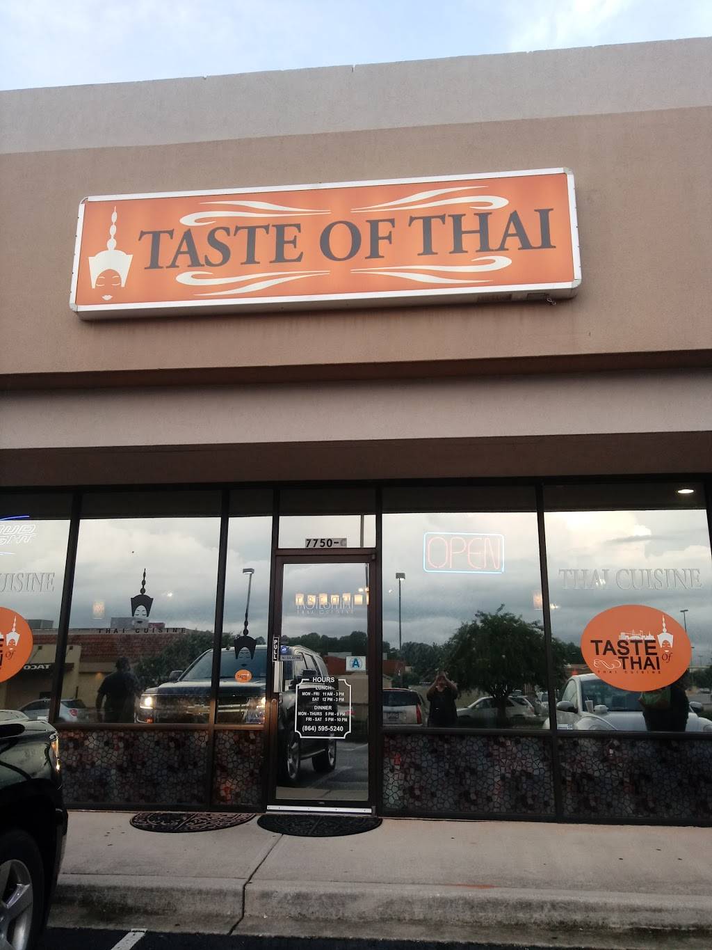 Taste of Thai | restaurant | 7750-C Warren H Abernathy Hwy, Spartanburg, SC 29301, USA | 8645955240 OR +1 864-595-5240
