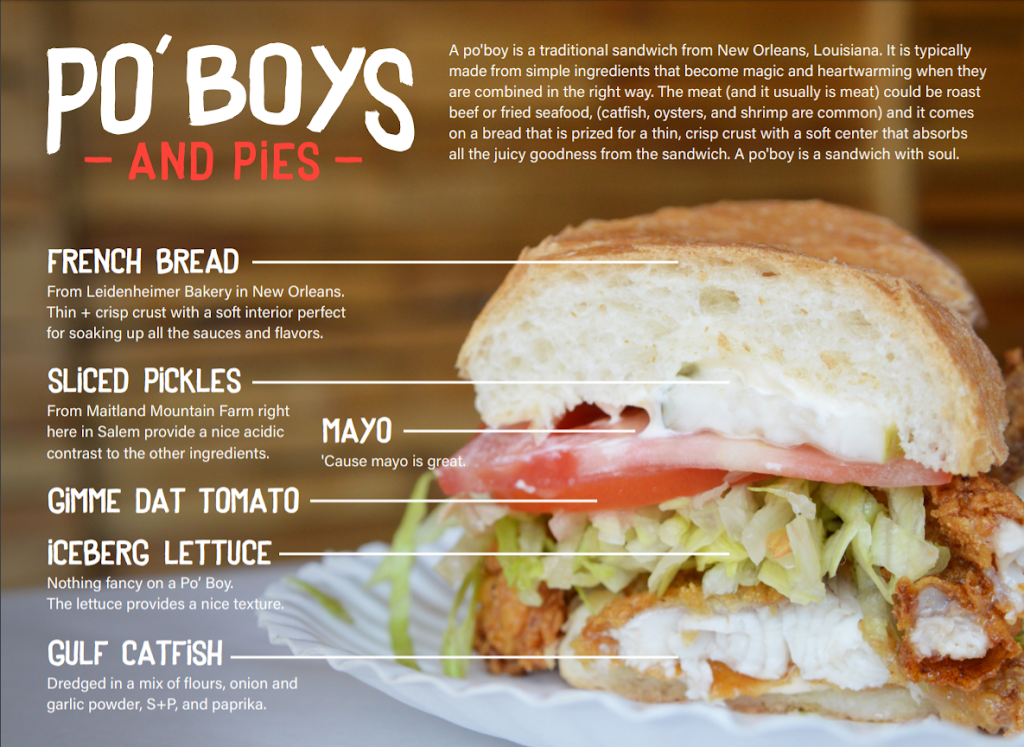 Poboys and Pies | restaurant | 101 Lafayette St, Salem, MA 01970, USA | 9782242922 OR +1 978-224-2922