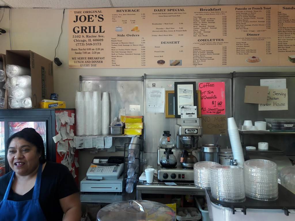 Joes Grill | restaurant | 5102 S Racine Ave, Chicago, IL 60609, USA | 7735483173 OR +1 773-548-3173