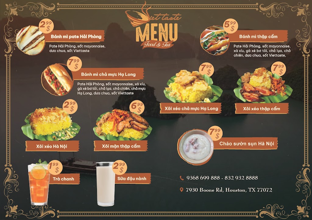 Viet Taste | restaurant | 7930 Boone Rd, Houston, TX 77072, USA | 9368699888 OR +1 936-869-9888