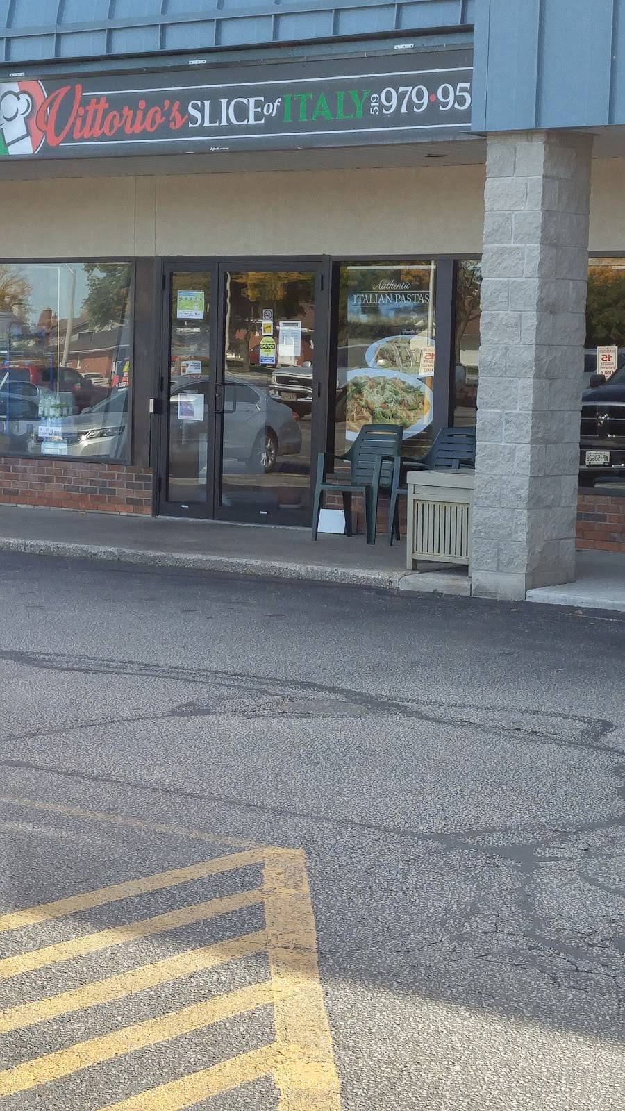 Vittorios Slice Of Italy | restaurant | 3115 Forest Glade Dr, Windsor, ON N8R 1W6, Canada | 5199799554 OR +1 519-979-9554