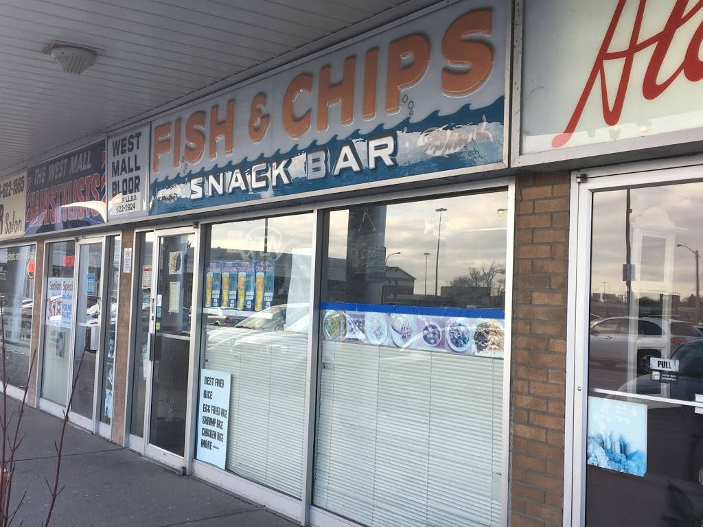 West Mall Fish & Chips | restaurant | 290 The West Mall, Etobicoke, ON M9C 1C6, Canada | 4166222924 OR +1 416-622-2924