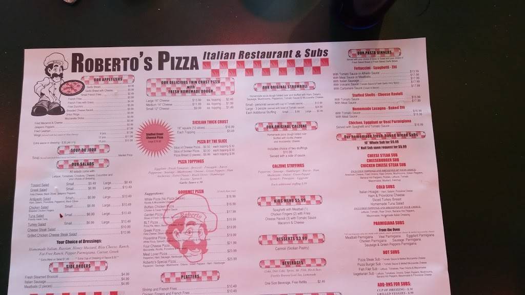 Robertos Pizza | restaurant | 625-M Baltimore Blvd, Westminster, MD 21157, USA | 4108573515 OR +1 410-857-3515