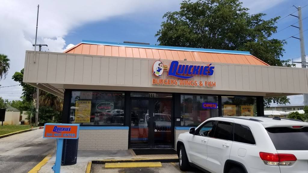 Quickie’s Burgers & Wings | restaurant | 141 S Federal Hwy, Dania Beach, FL 33004, USA | 9543429401 OR +1 954-342-9401