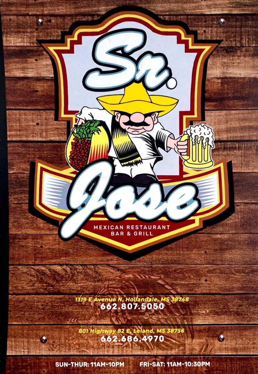 Sr Jose Mexican Restaurant | restaurant | 1319 East Ave N, Hollandale, MS 38748, USA | 6628075050 OR +1 662-807-5050