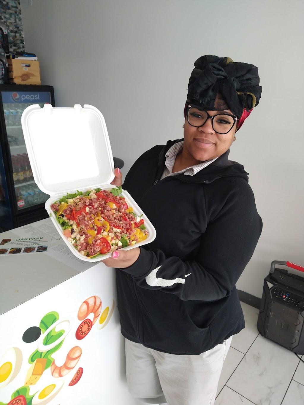 theBESTdamnsalad | restaurant | 13710 W Nine Mile Rd, Oak Park, MI 48237, USA | 3139702780 OR +1 313-970-2780