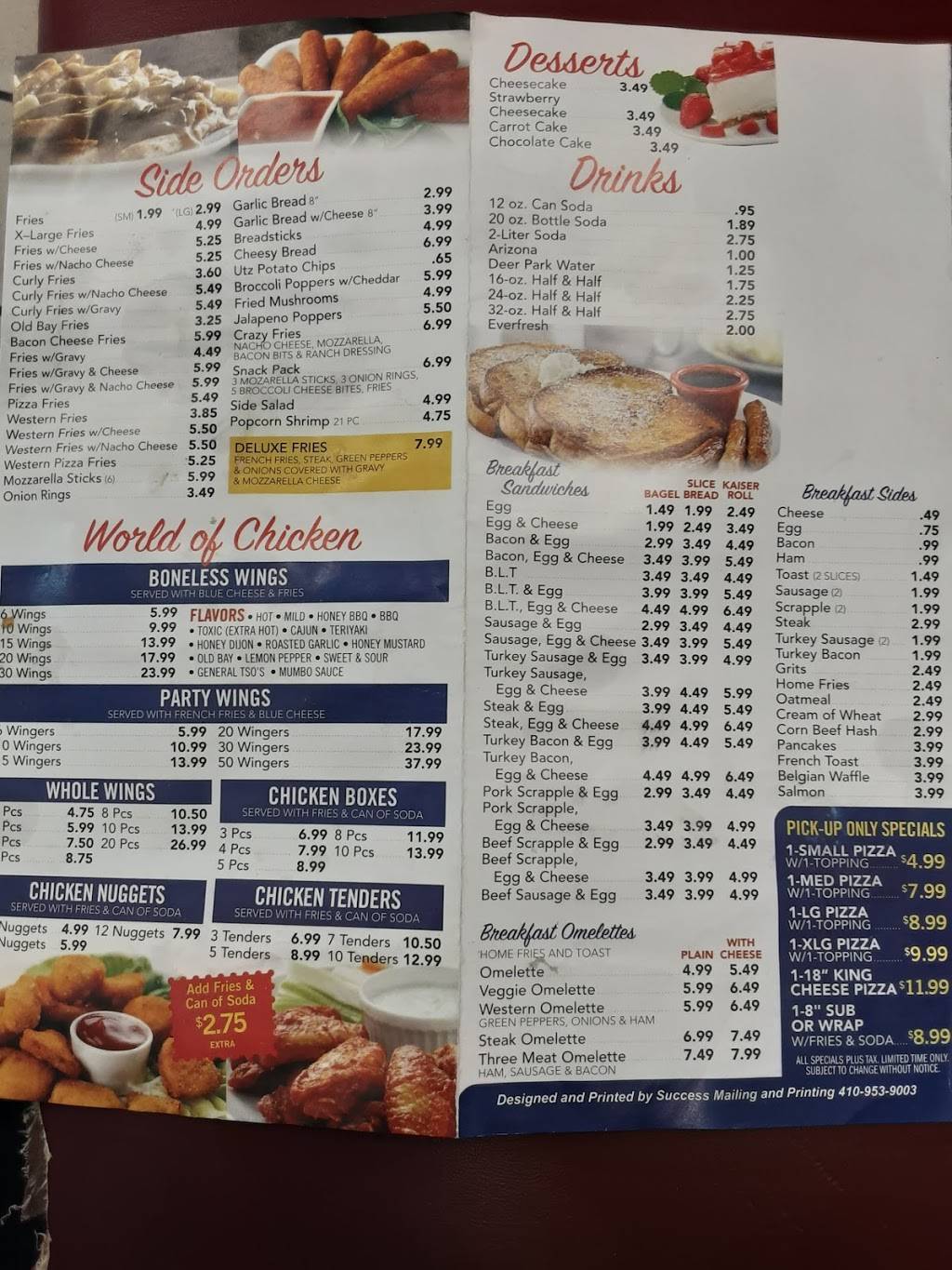 Conguitas pizza and wings | restaurant | 4205 Erdman Ave, Baltimore, MD 21213, USA | 4105223000 OR +1 410-522-3000