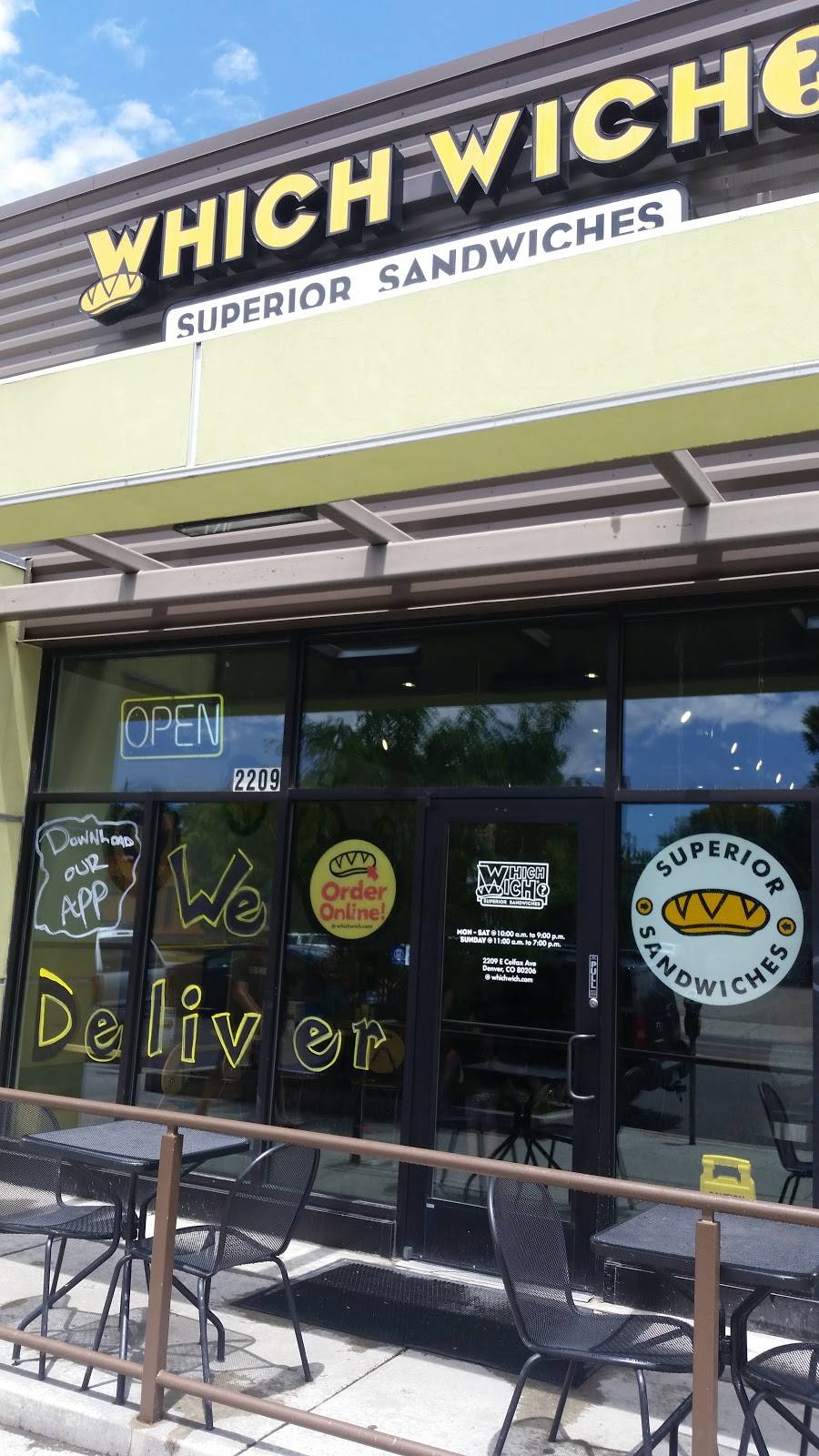 Which Wich Superior Sandwiches | meal takeaway | 2209 E Colfax Ave, Denver, CO 80206, USA | 3033555245 OR +1 303-355-5245