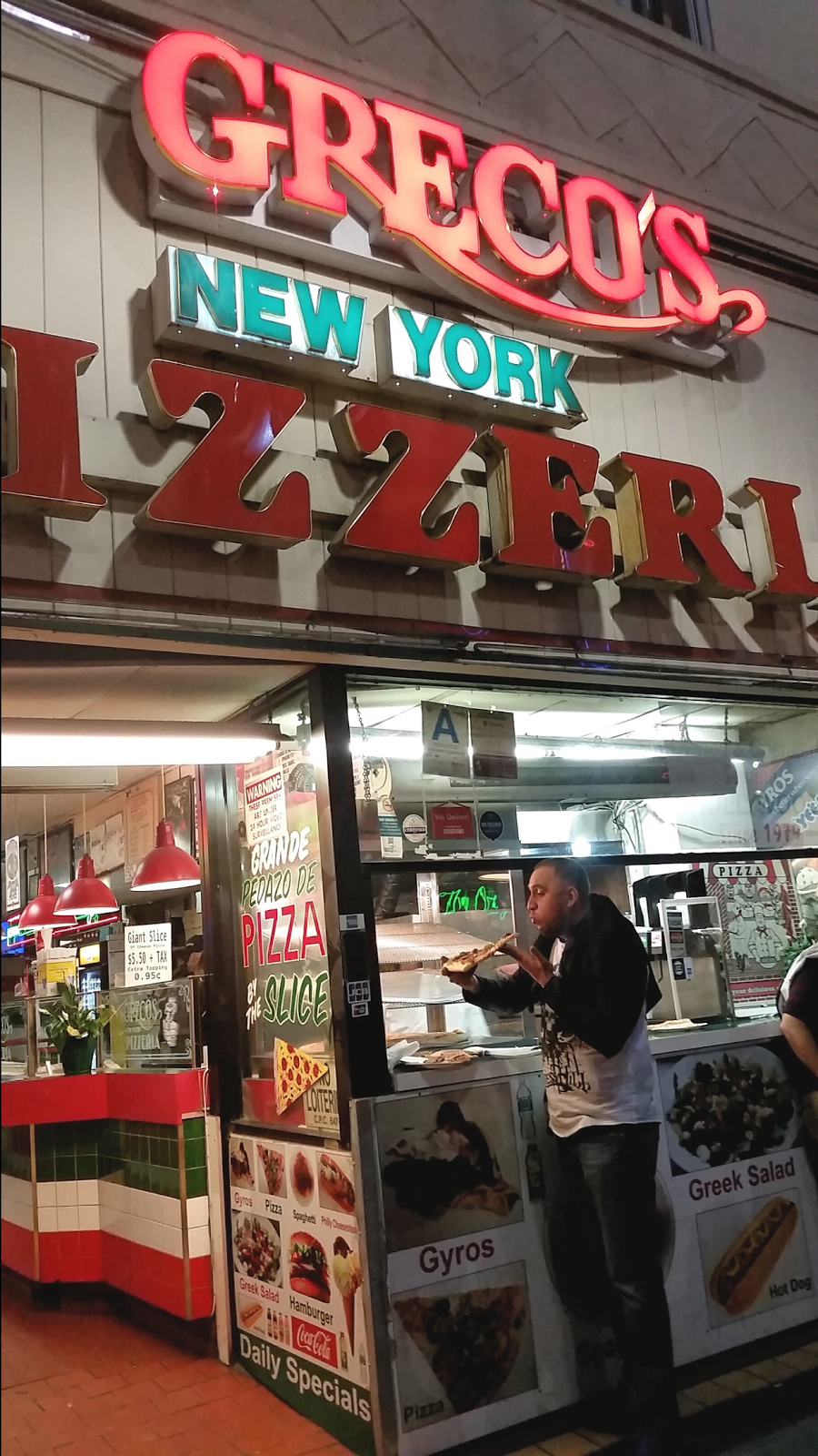 Grecos New York Pizzeria | restaurant | 6814 Hollywood Blvd, Los Angeles, CA 90028, USA | 3234691696 OR +1 323-469-1696