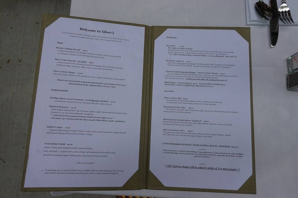 Silvers | restaurant | 15 Main St, Southampton, NY 11968, USA | 6312836443 OR +1 631-283-6443