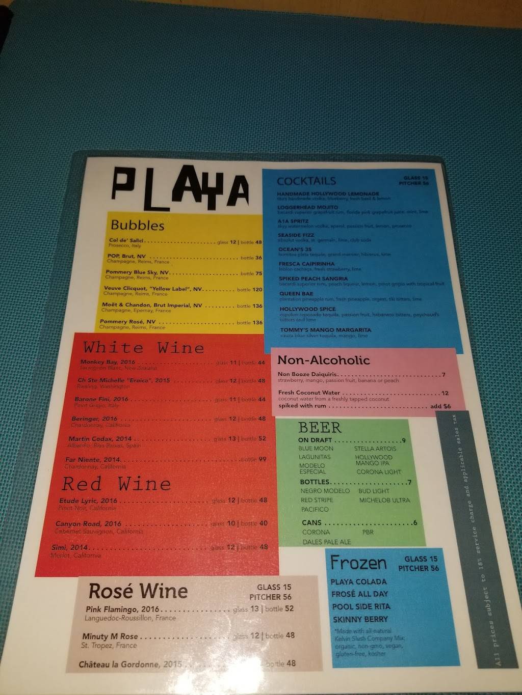 Playa | restaurant | 3555 S Ocean Dr, Hollywood, FL 33019, USA | 9546026000 OR +1 954-602-6000