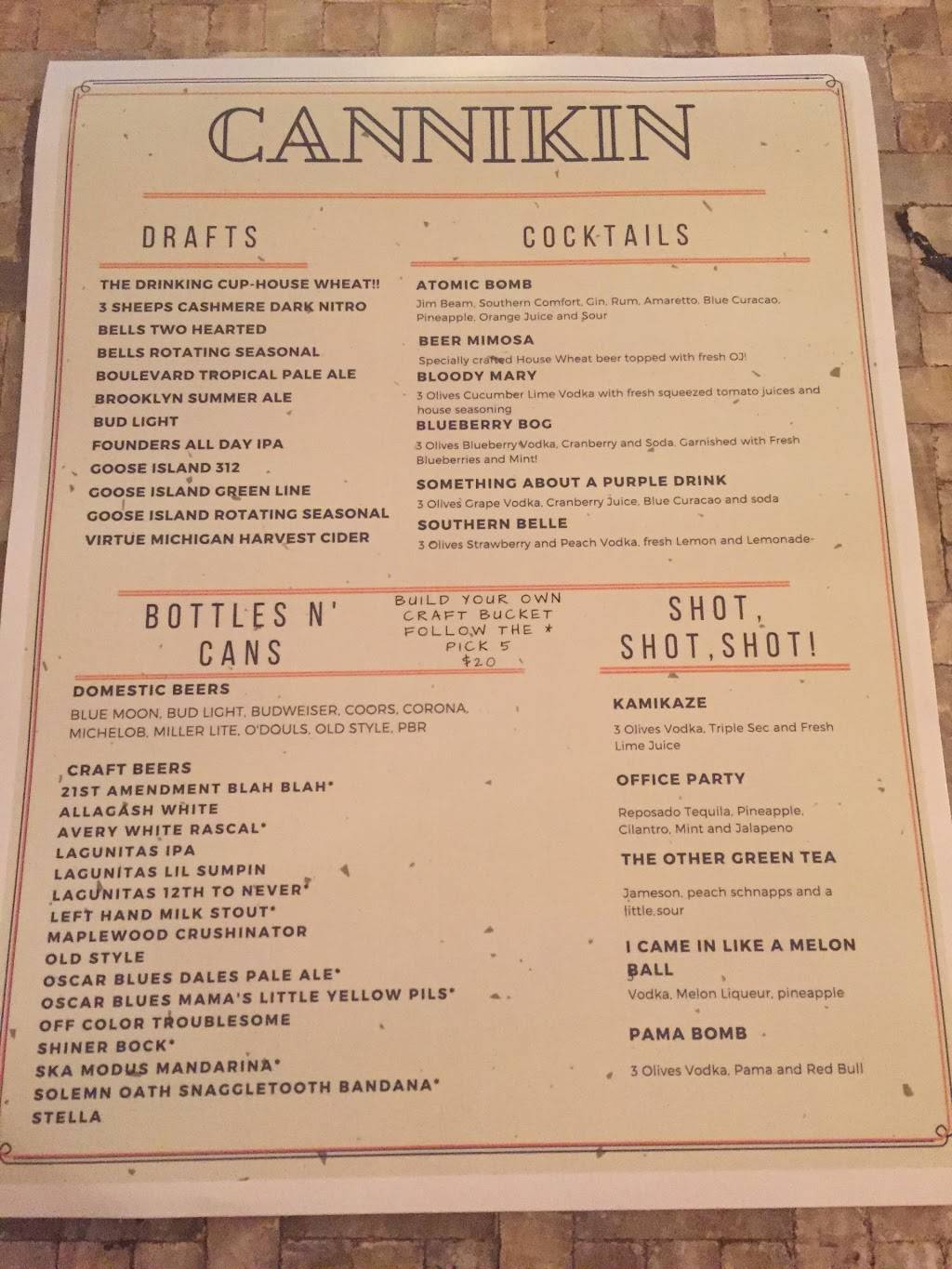 Cannikin | restaurant | 3466 N Clark St, Chicago, IL 60657, USA | 7736879268 OR +1 773-687-9268