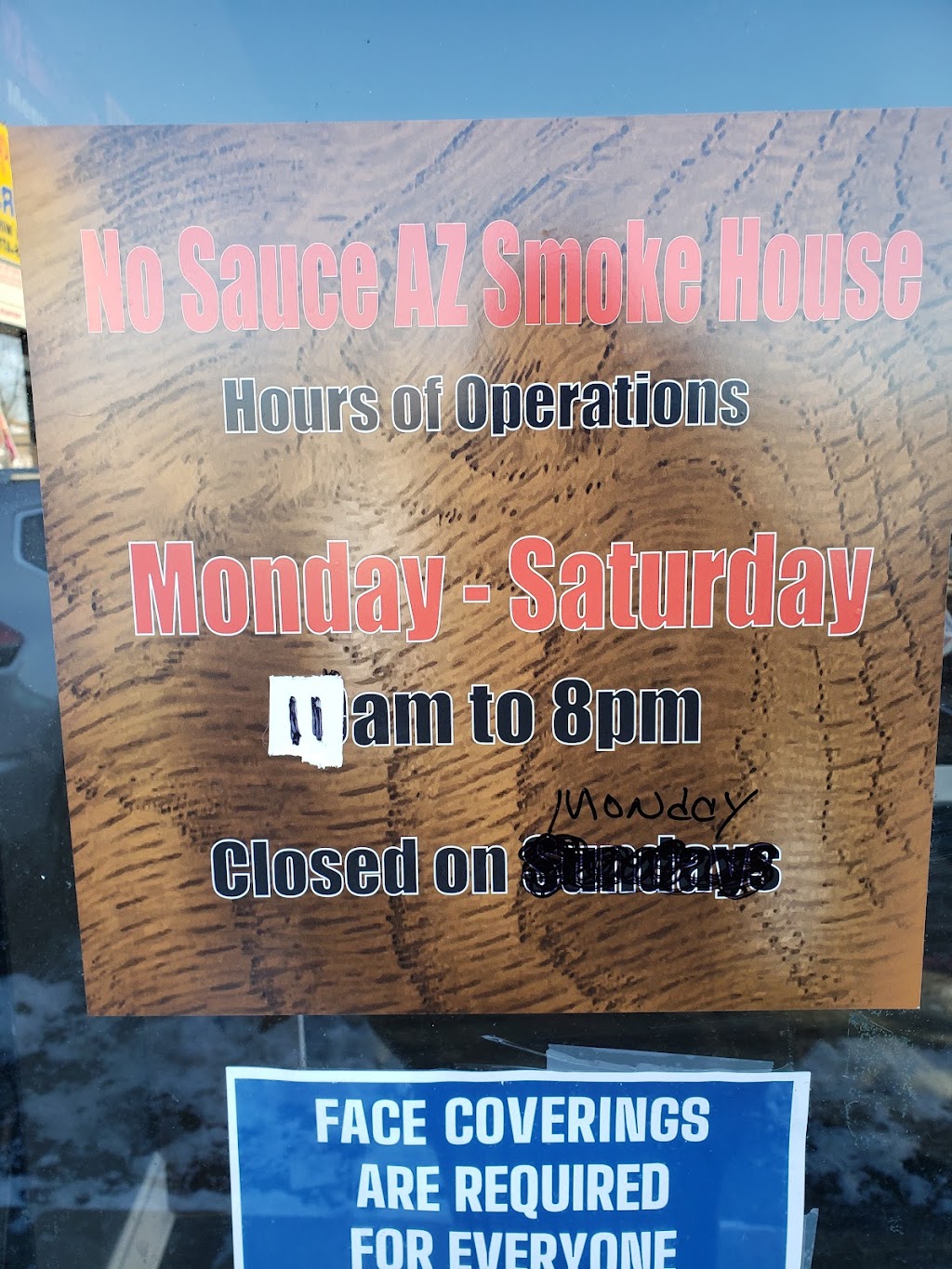 No Sauce AZ Smokehouse | restaurant | 2055 W 79th St, Chicago, IL 60620, USA | 7738914684 OR +1 773-891-4684