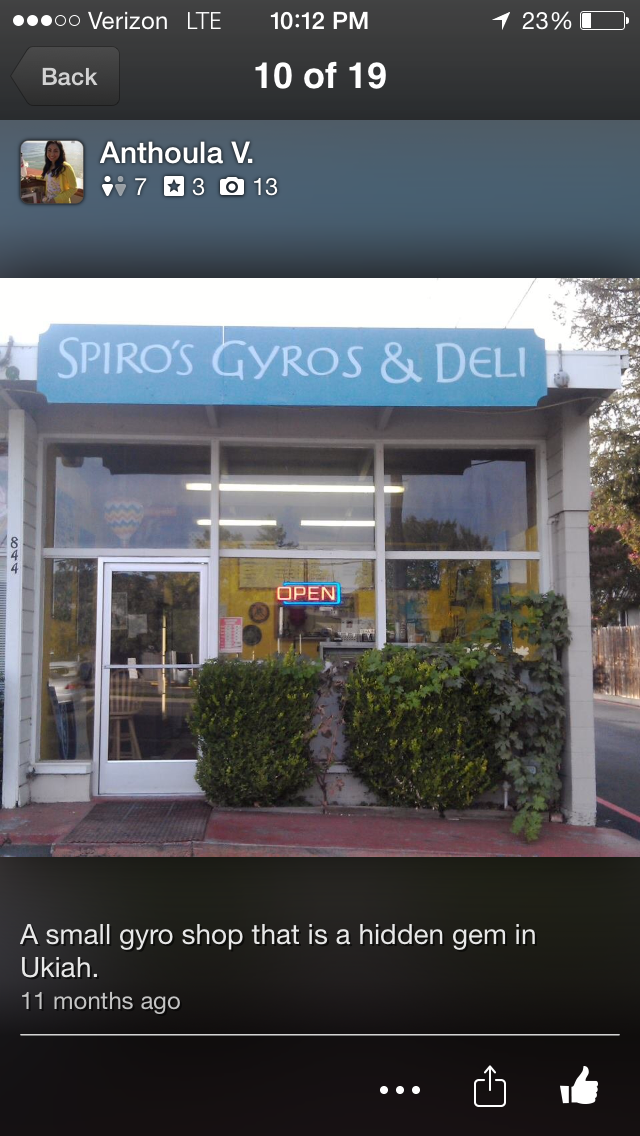 Spiros Gyros & Deli | restaurant | 844 S State St, Ukiah, CA 95482, USA | 7074688248 OR +1 707-468-8248