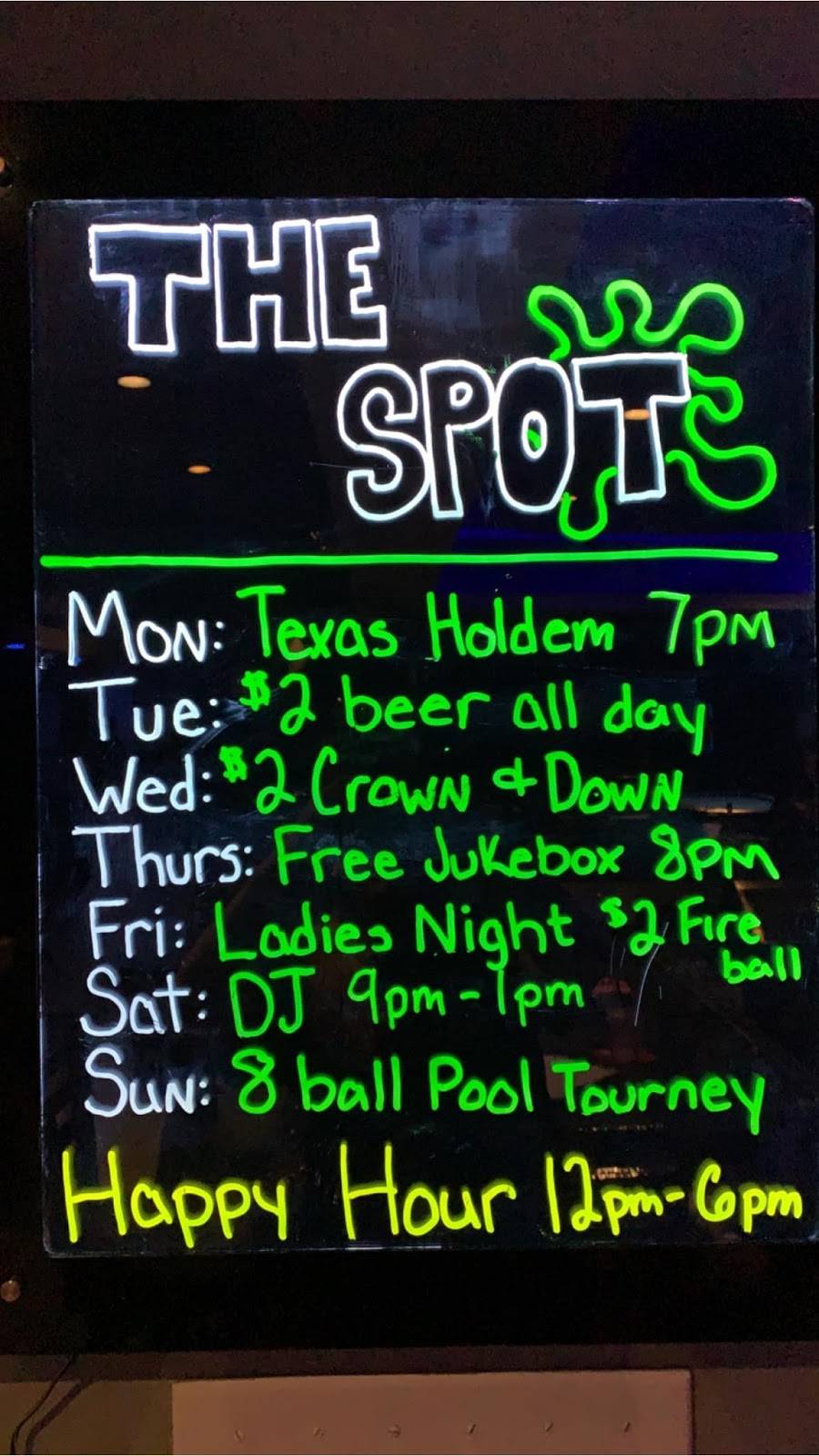 The Spot Bar | restaurant | 3101 E Division St, Arlington, TX 76011, USA | 8175389123 OR +1 817-538-9123