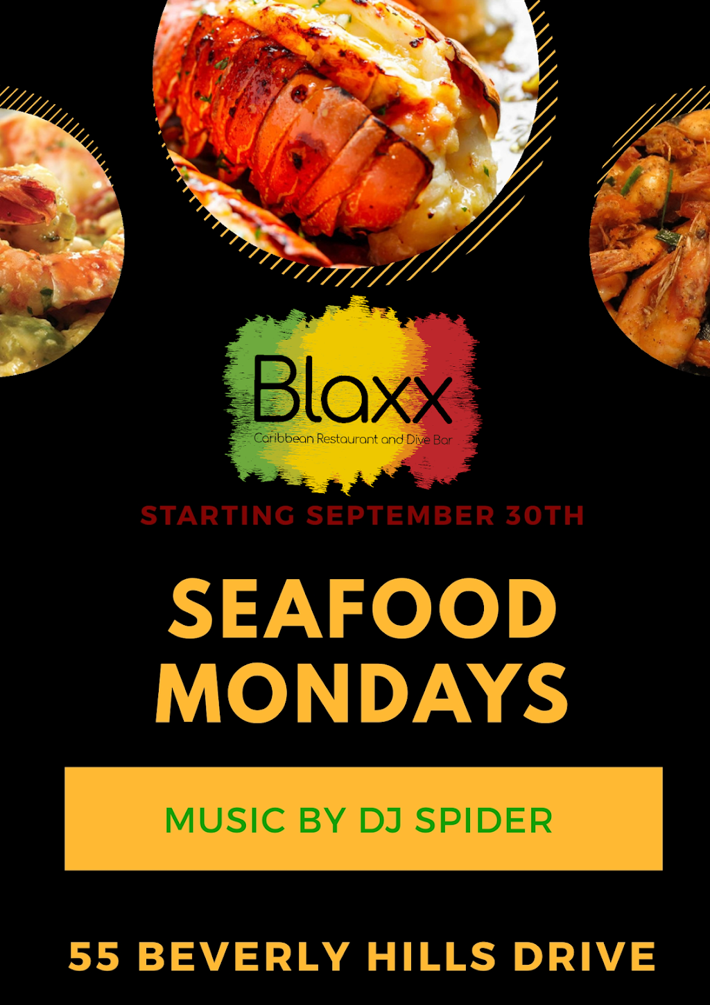 Blaxx Caribbean Restaurant & Dive Bar | restaurant | 55 Beverly Hills Dr, North York, ON M3L 1A2, Canada | 6472431675 OR +1 647-243-1675