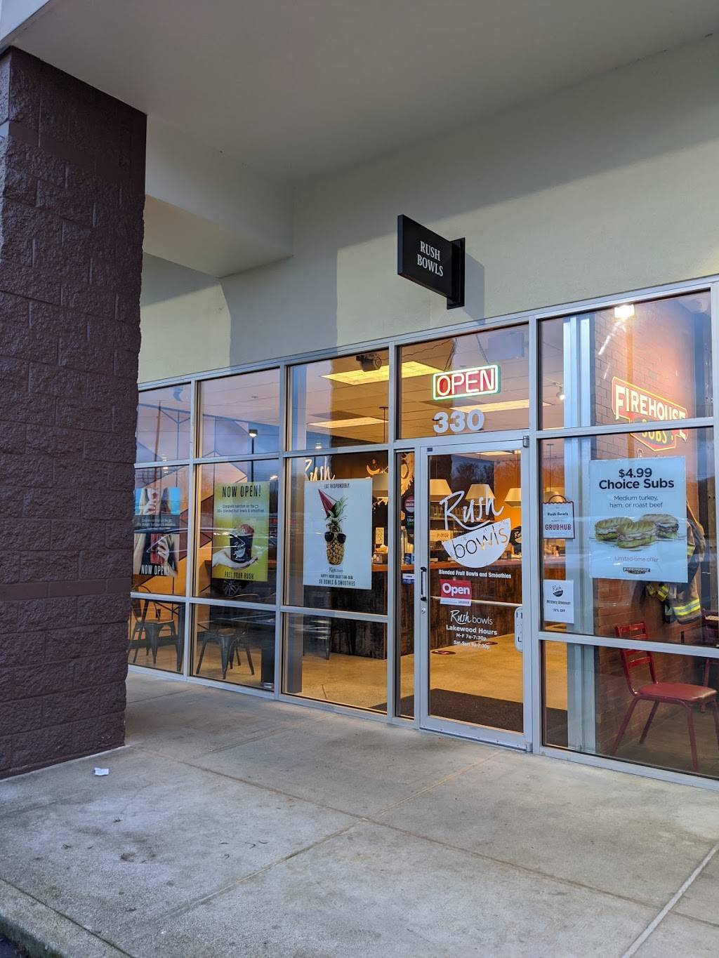 Rush Bowls | restaurant | 5700 100th St SW #330, Lakewood, WA 98499, USA | 2535074738 OR +1 253-507-4738