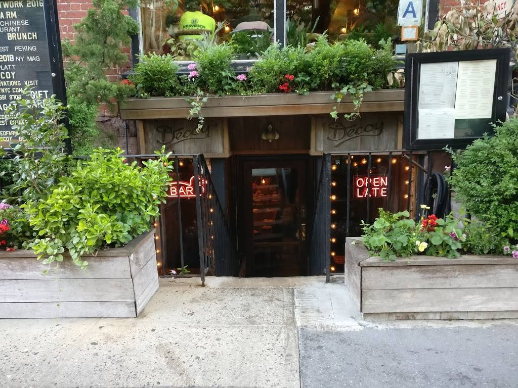 Decoy | restaurant | downstairs, 529-1/2 Hudson St, New York, NY 10014, USA | 2126919700 OR +1 212-691-9700