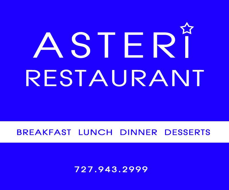 Asteri Restaurant | restaurant | 1722 S Pinellas Ave, Tarpon Springs, FL 34689, USA | 7279432999 OR +1 727-943-2999