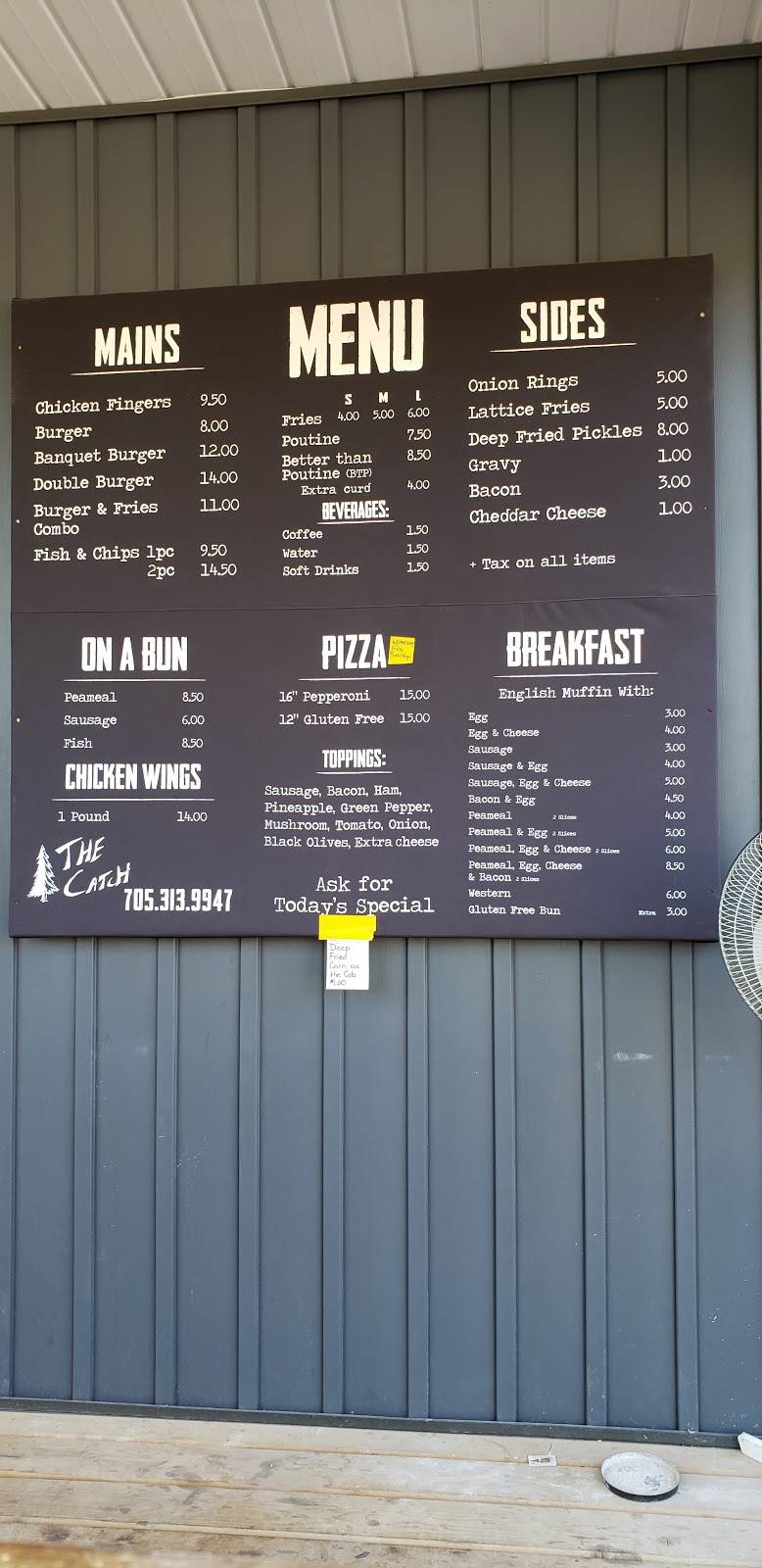 The Catch | restaurant | 3764 County 507 Rd, Gooderham, ON K0M 1R0, Canada | 7053139947 OR +1 705-313-9947