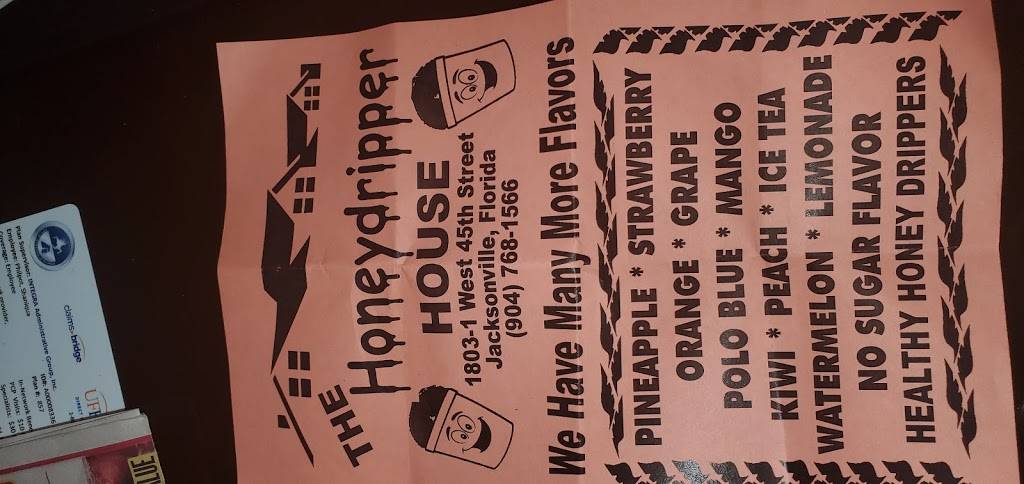 The Honeydripper House | restaurant | 1803 W 45th St, Jacksonville, FL 32209, USA | 9047681566 OR +1 904-768-1566