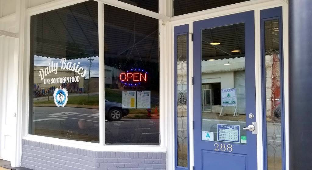 Daily Basics | restaurant | 288 Magnolia St, Spartanburg, SC 29306, USA | 8643452264 OR +1 864-345-2264