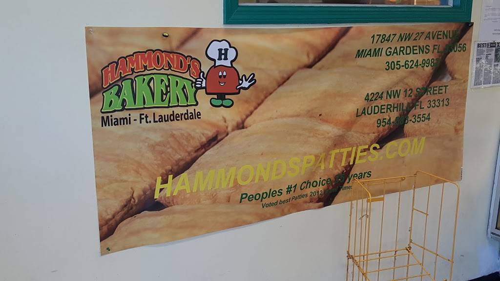 Hammonds Bakery | bakery | 17847 NW 27th Ave, Miami Gardens, FL 33056, USA | 3056249982 OR +1 305-624-9982