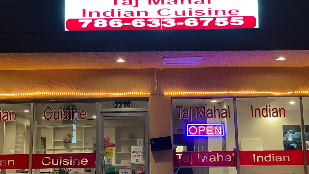 Taj Mahal Indian Cuisine(North Miami) | restaurant | 2216 NE 123rd St, North Miami, FL 33181, USA | 7866336755 OR +1 786-633-6755
