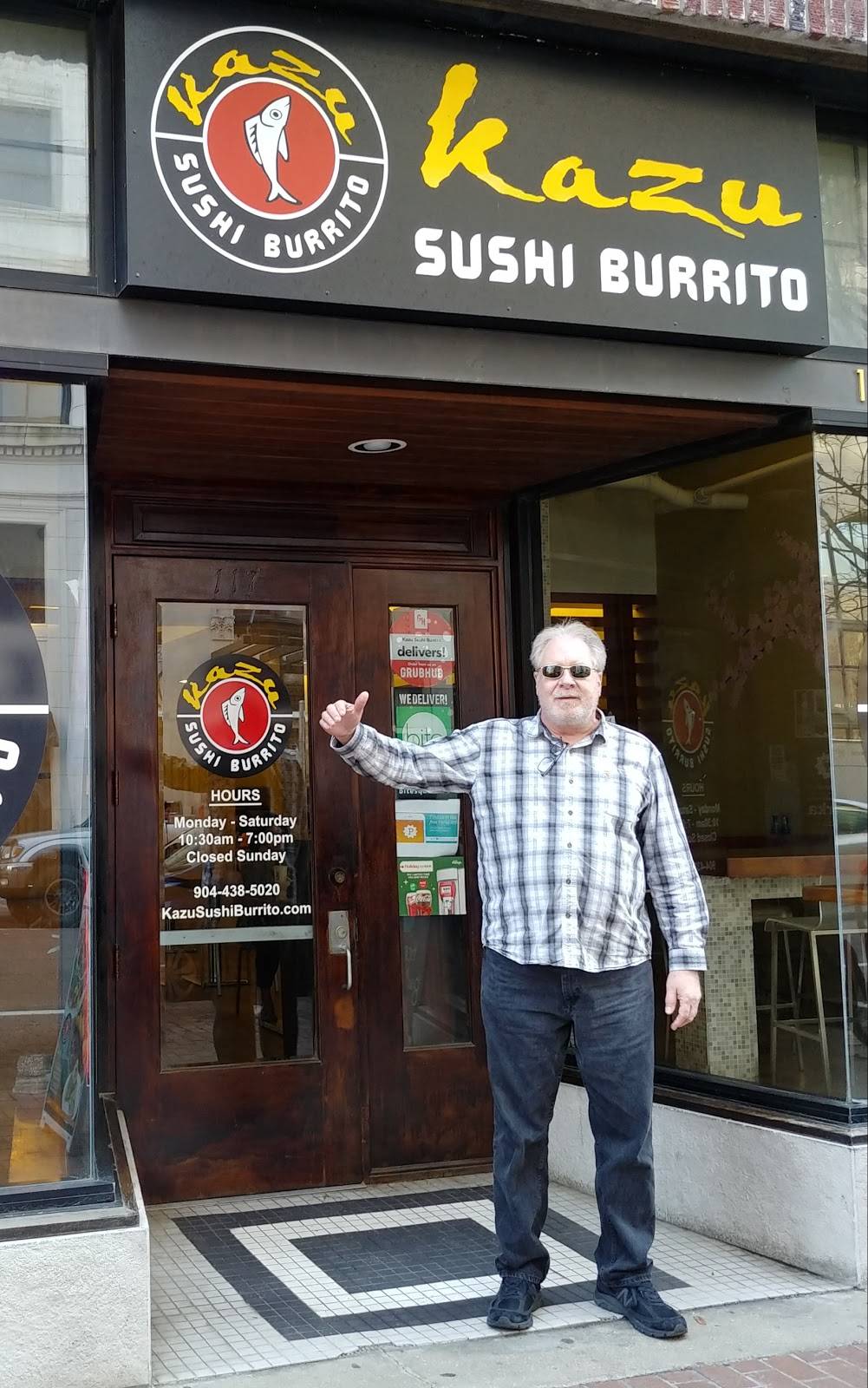 Kazu Sushi Burrito | restaurant | 117 W Adams St, Jacksonville, FL 32202, USA | 9044385020 OR +1 904-438-5020