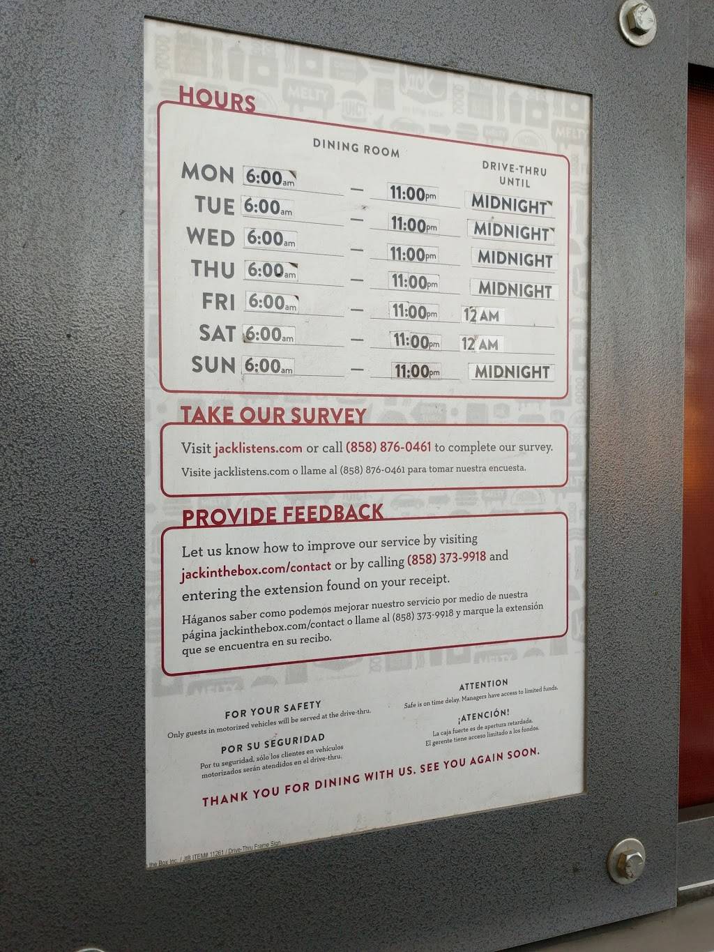 Jack in the Box | restaurant | 1900 Ramada Dr, Paso Robles, CA 93446, USA | 8052268262 OR +1 805-226-8262