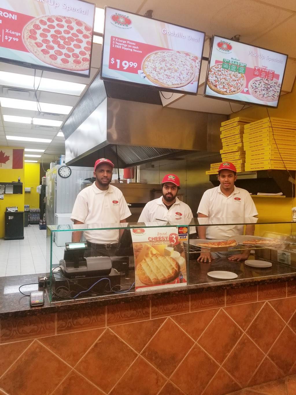 Twice The Deal Pizza | restaurant | 6850 Thorold Stone Rd, Niagara Falls, ON L2J 1B4, Canada | 9053545000 OR +1 905-354-5000