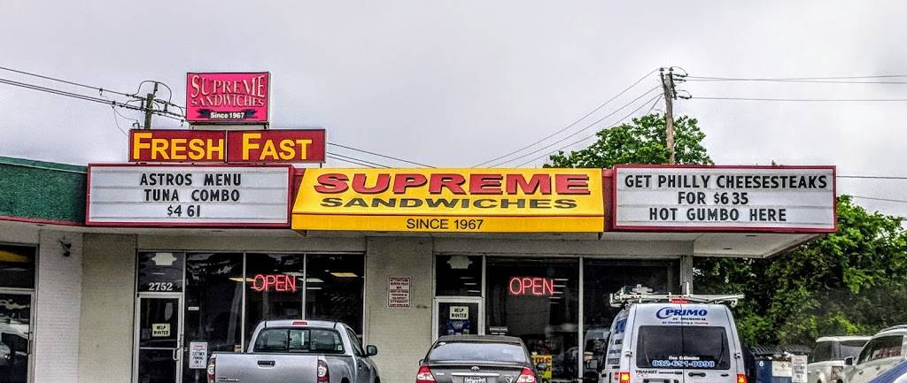 Supreme Sandwiches 1 | meal takeaway | 2752 W T C Jester Blvd, Houston, TX 77018, USA | 7136812255 OR +1 713-681-2255