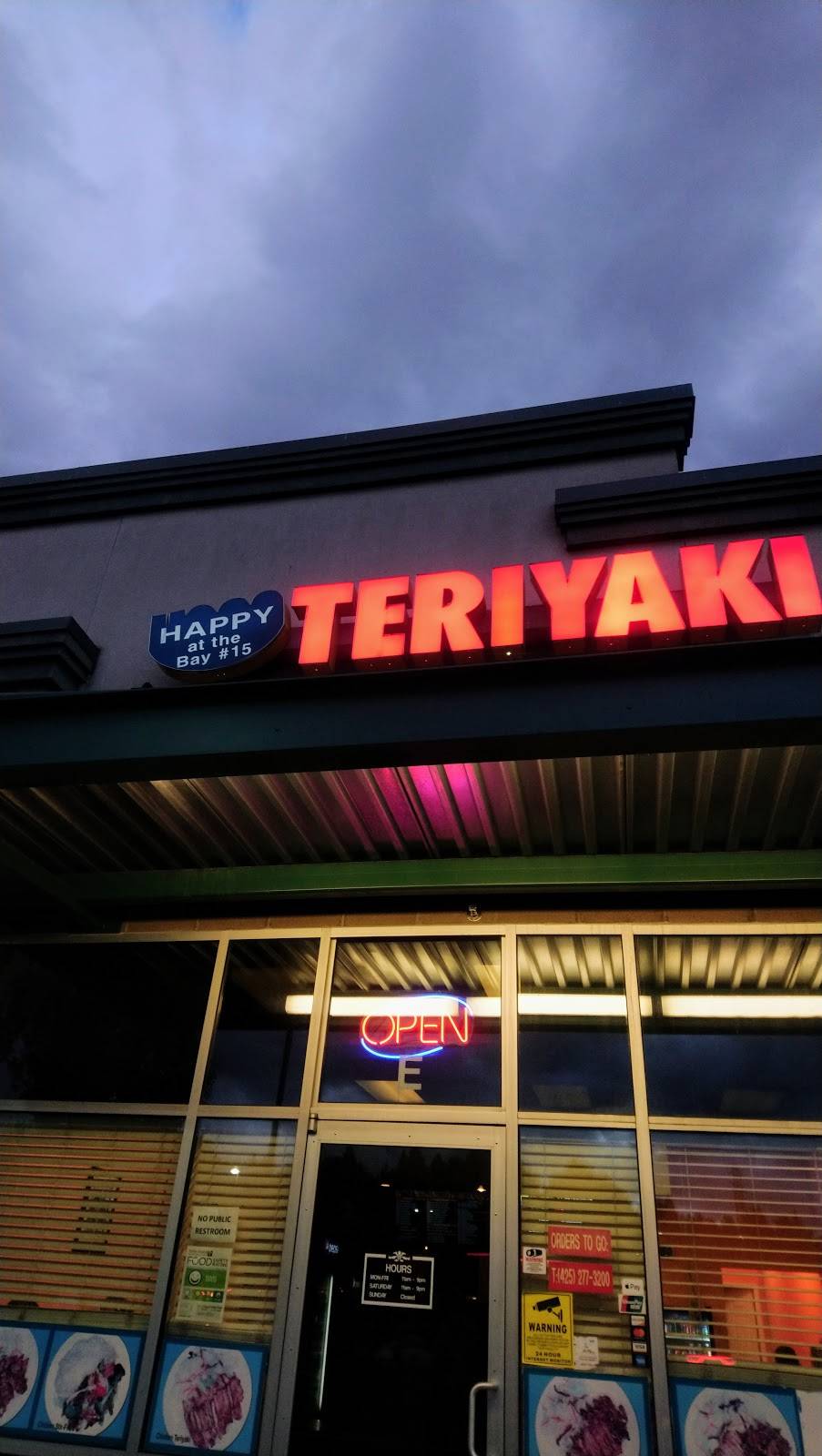 Happy At the Bay Teriyaki | restaurant | 203 S 2nd St, Renton, WA 98057, USA | 4252773200 OR +1 425-277-3200