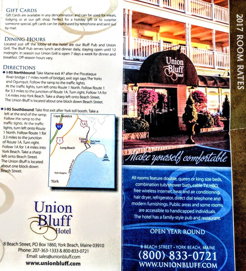 The Bluff Pub | restaurant | 8 Beach St, York, ME 03909, USA | 2073631333 OR +1 207-363-1333