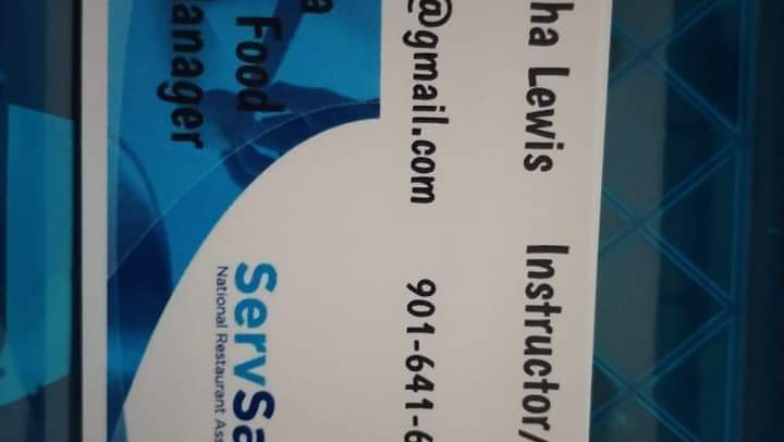 AL ServSafe 901 | restaurant | 4789 Stock Bridge Ct, Memphis, TN 38118, USA | 9016416563 OR +1 901-641-6563