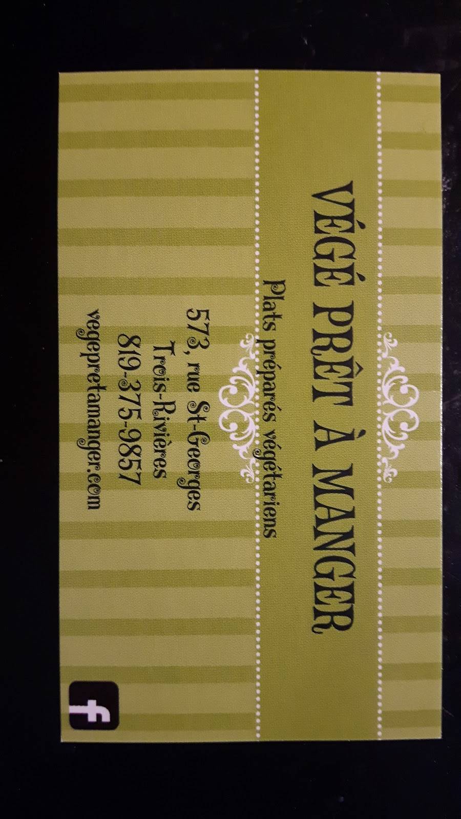 Végé Prêt à Manger | restaurant | 573 Rue Saint Georges, Trois-Rivières, QC G9A 2K7, Canada | 8193759857 OR +1 819-375-9857