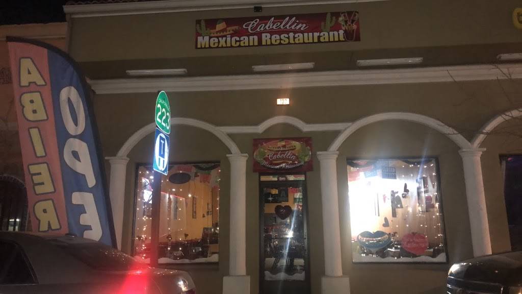 Cabellin Mexican Restaurant | restaurant | 132 Bear Mountain Blvd, Arvin, CA 93203, USA | 6613904239 OR +1 661-390-4239