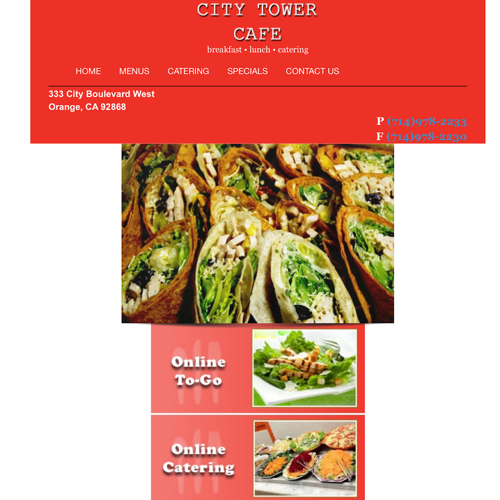 CITY TOWER CAFE | restaurant | 333 City Blvd W, Orange, CA 92868, USA | 7149782233 OR +1 714-978-2233