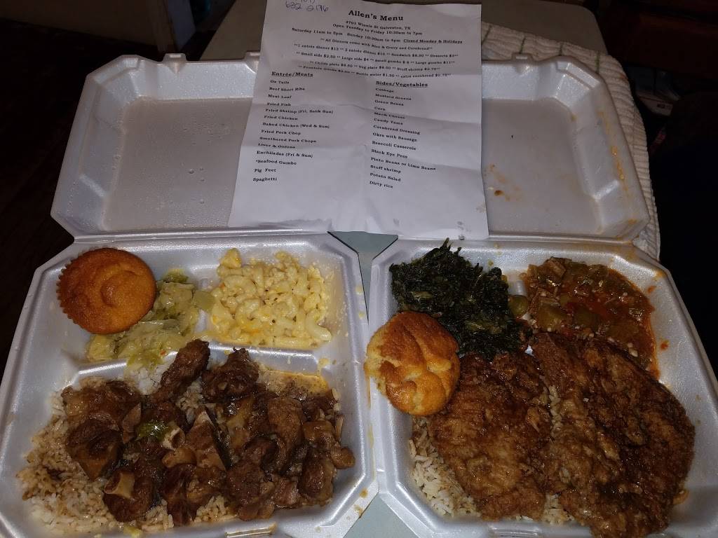 Allens Restaurant | restaurant | 3701 Winnie St, Galveston, TX 77550, USA | 4096322176 OR +1 409-632-2176