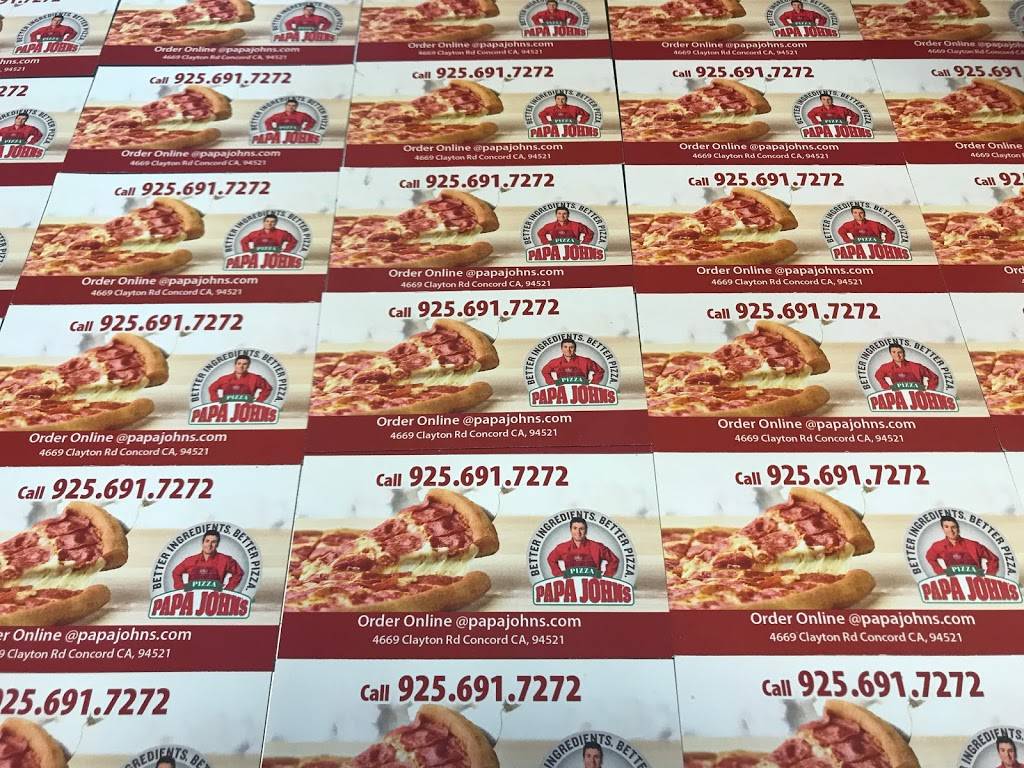 Papa Johns Pizza | restaurant | 4669 Clayton Rd Ste C, Concord, CA 94521, USA | 9256917272 OR +1 925-691-7272