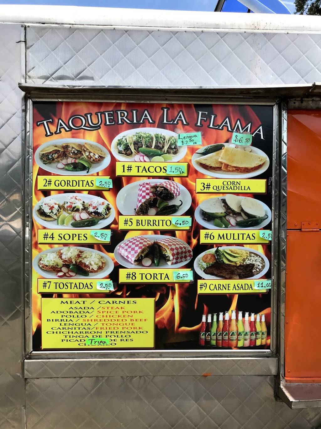 Taqueria la flama food truck | restaurant | 19044 108th Ave SE, Renton, WA 98055, USA | 4255249409 OR +1 425-524-9409